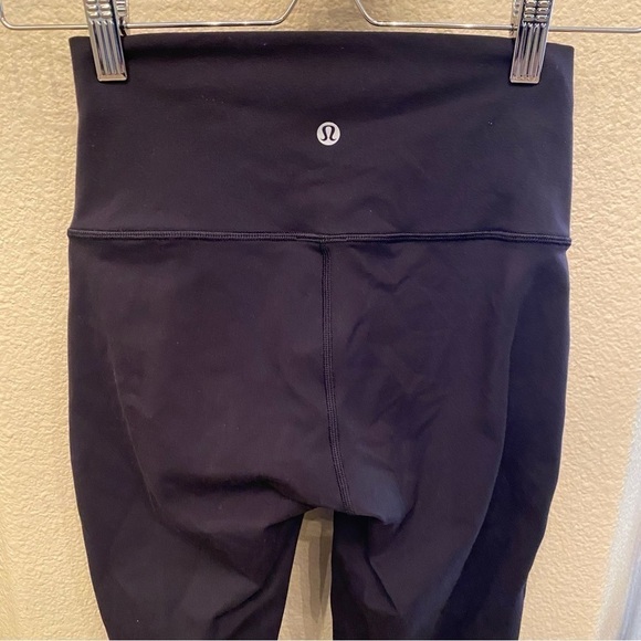 LULULEMON Women Black Wunder Under Tech Mesh Athletic Leggings Size 4 - Picture 7 of 8
